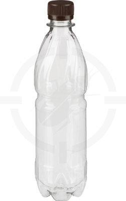 Бутылка 500мл прозрачная ПЭТ с крышкой